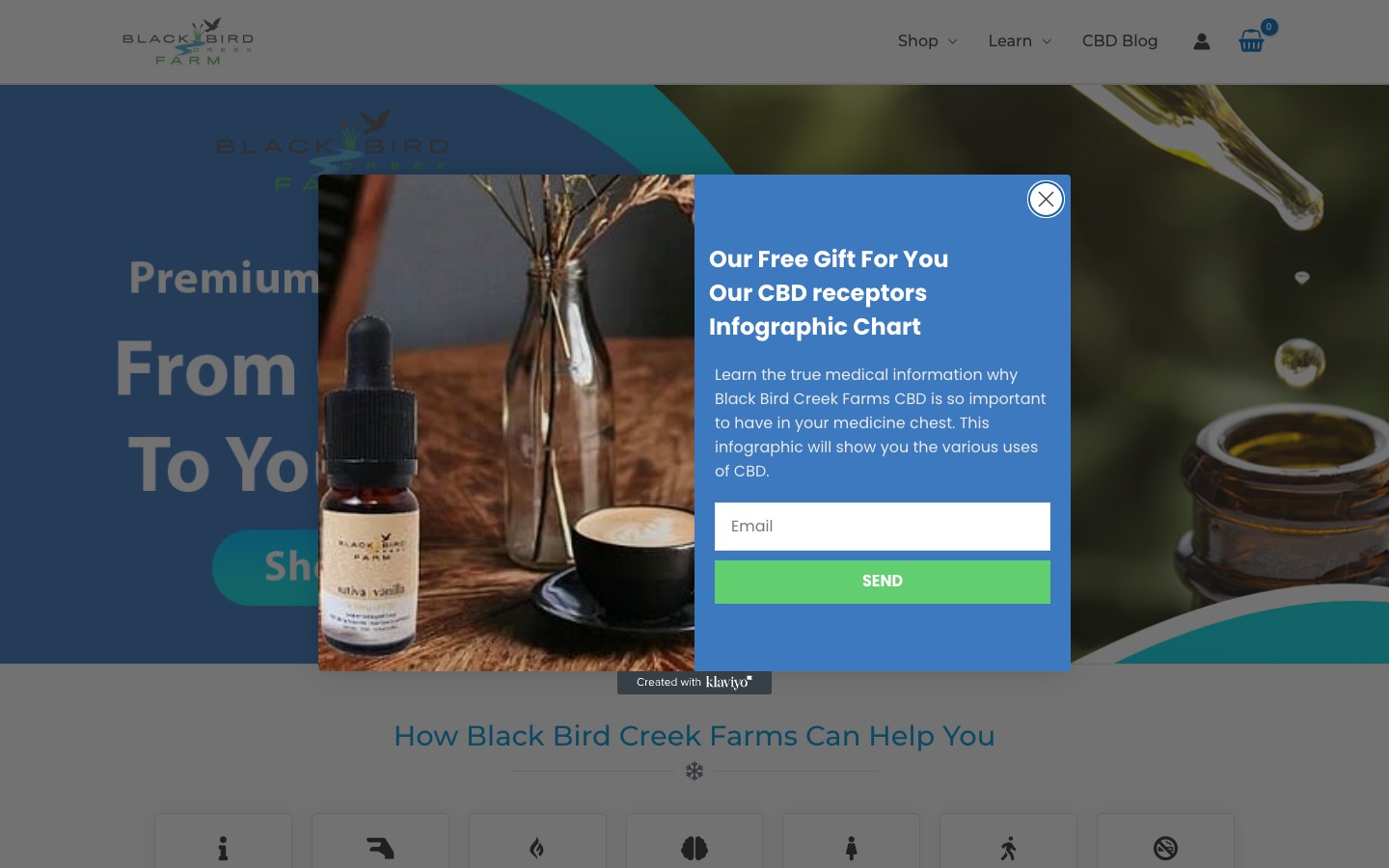 The current homepage